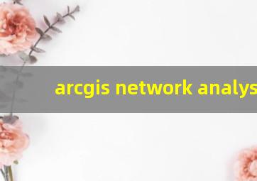 arcgis network analysis